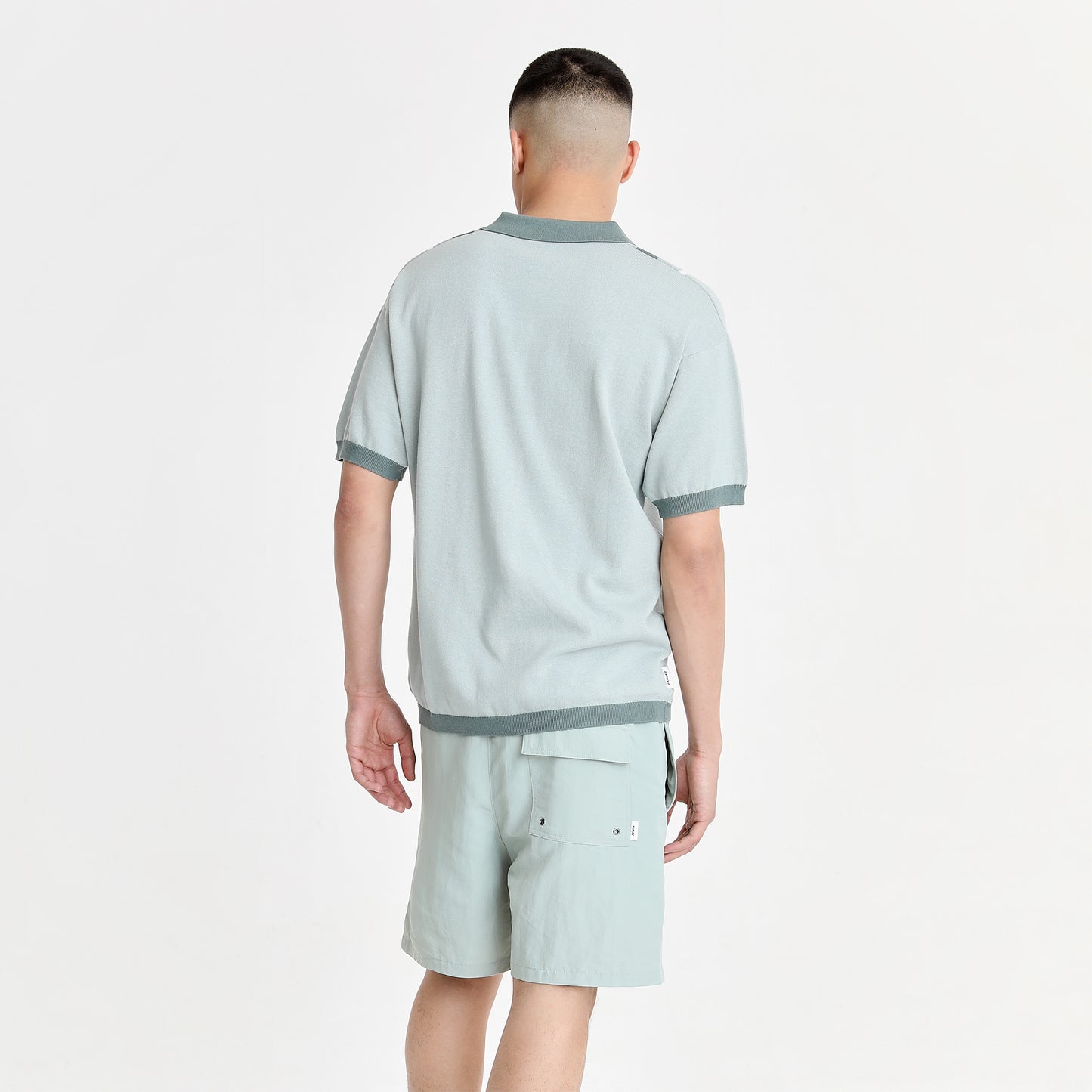 Hartwell Knit Polo Sea Mist