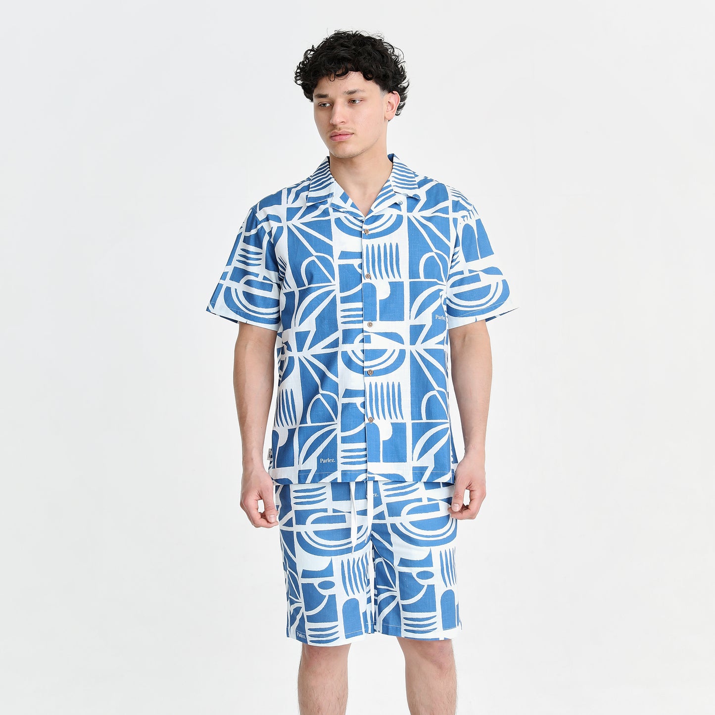 Link Cuban Shirt Ocean Blue