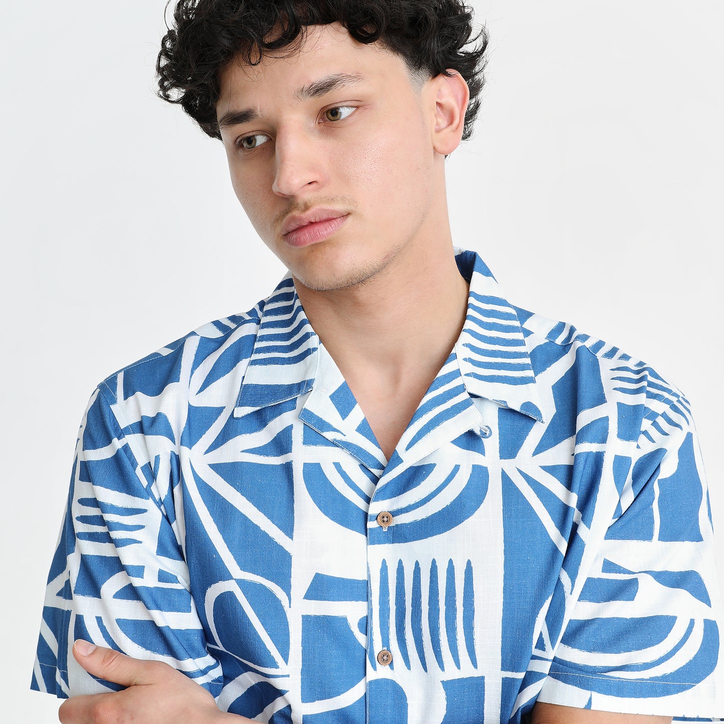 Link Cuban Shirt Ocean Blue