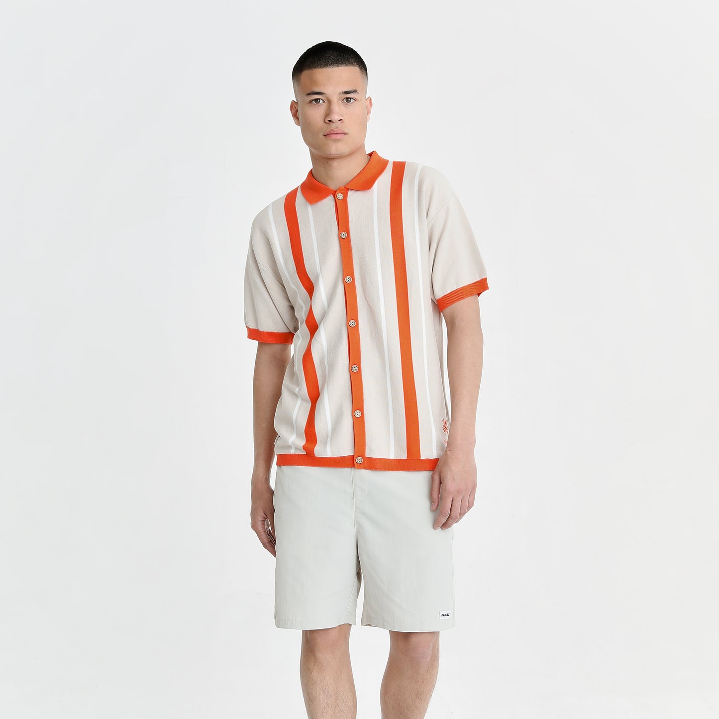 Hartwell Knit Polo Orange