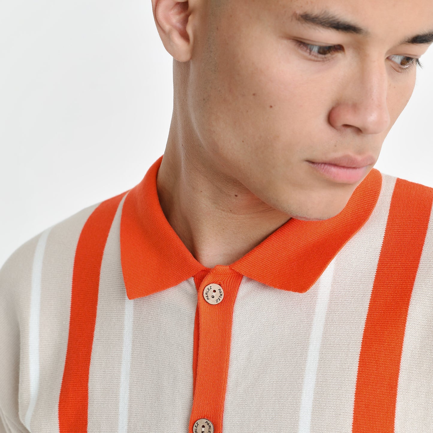 Hartwell Knit Polo Orange