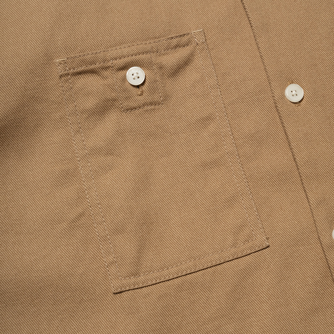 The Mens Jack Shirt Sand from Parlez clothing
