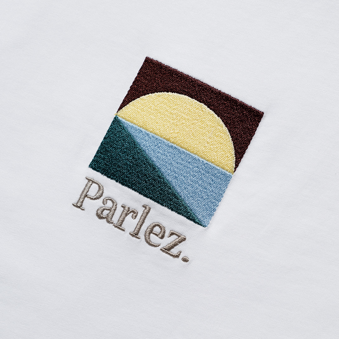 The Mens Aer T-Shirt White from Parlez clothing