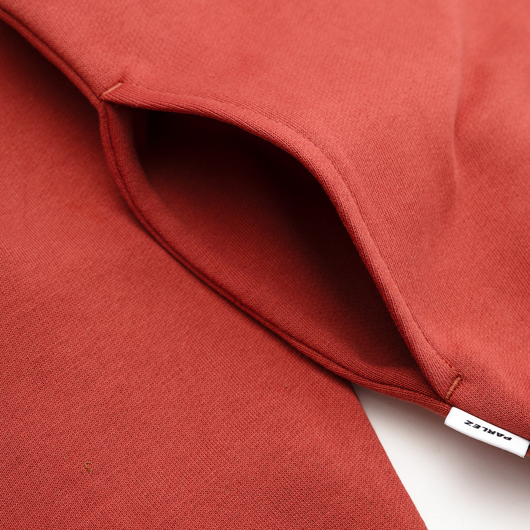 The Mens Amos Oversized Hoodie Dusty Coral from Parlez clothing