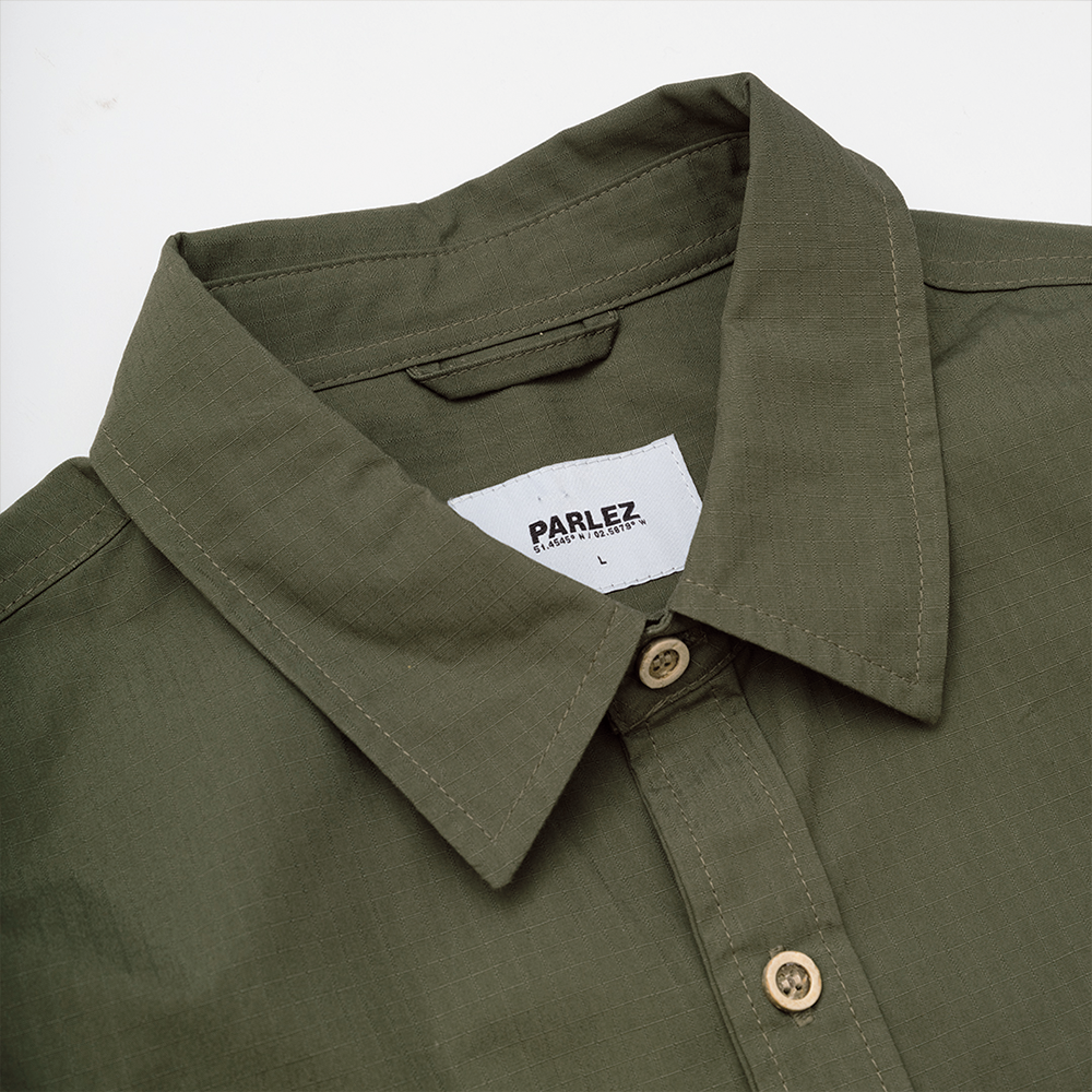 The Mens Ample Shirt Moss from Parlez clothing