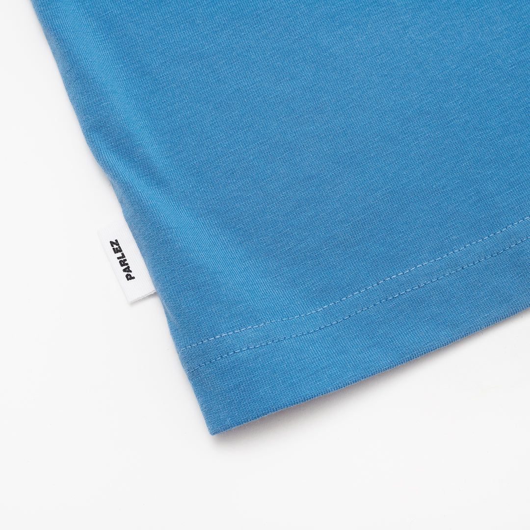 The Mens Areca Pocket T-Shirt Ocean Blue from Parlez clothing