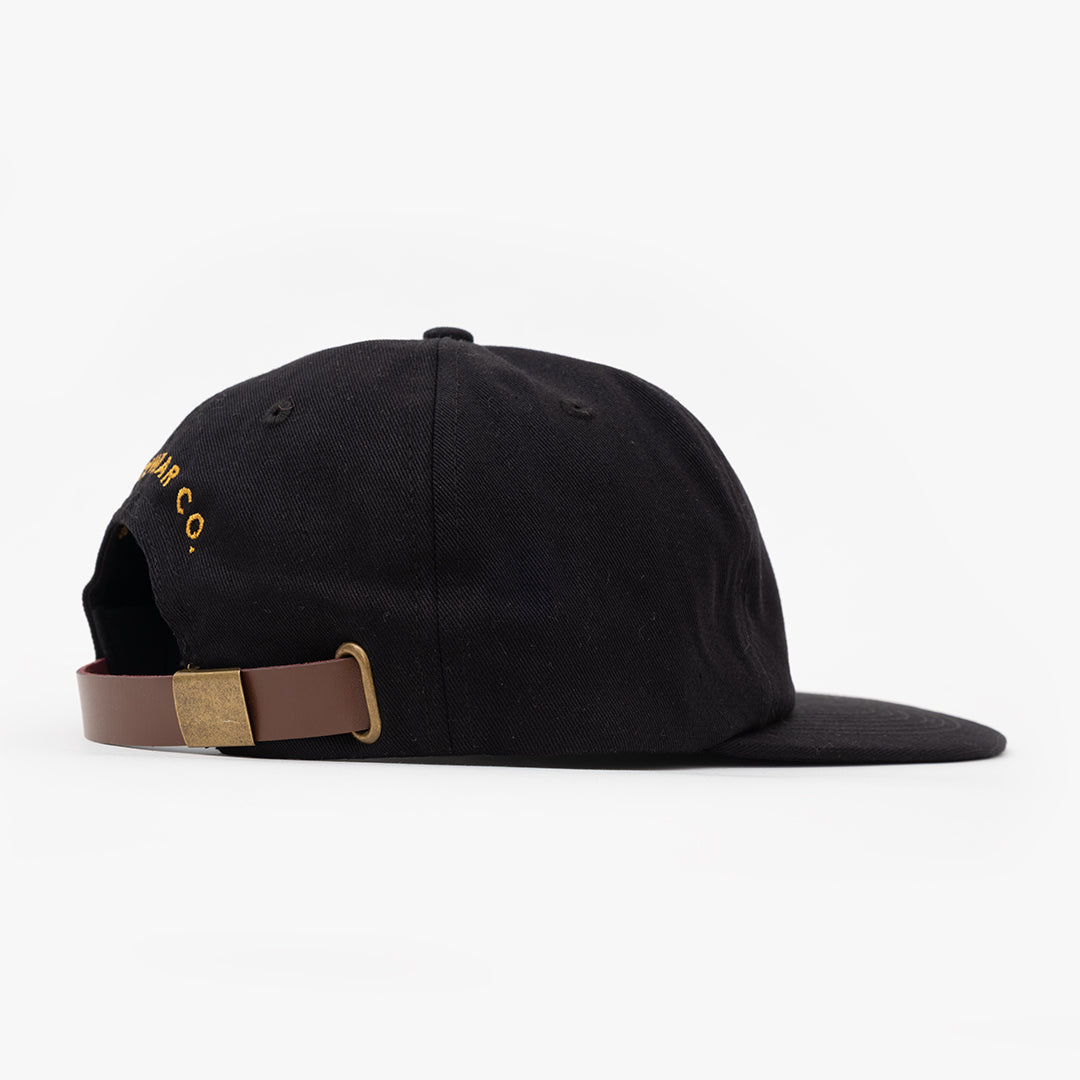 Ashton 5.5 Panel Cap Black