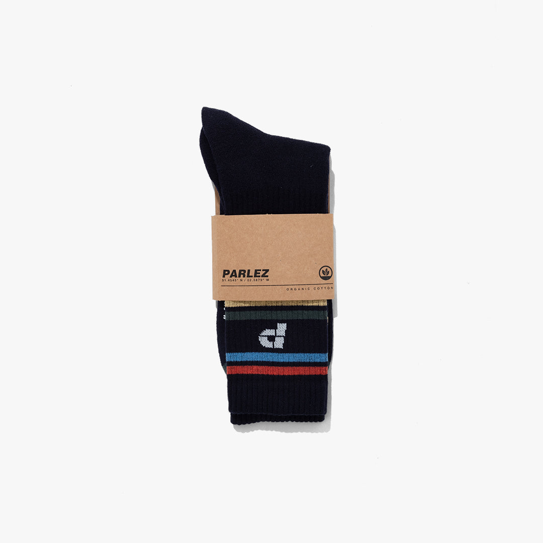 The Mens Bane Socks Navy from Parlez clothing