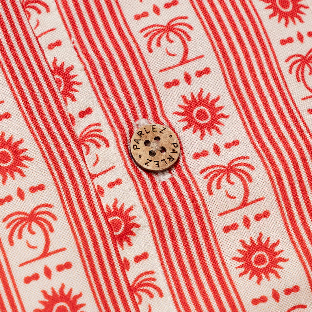 The Mens Bloom Shirt Terracotta from Parlez clothing