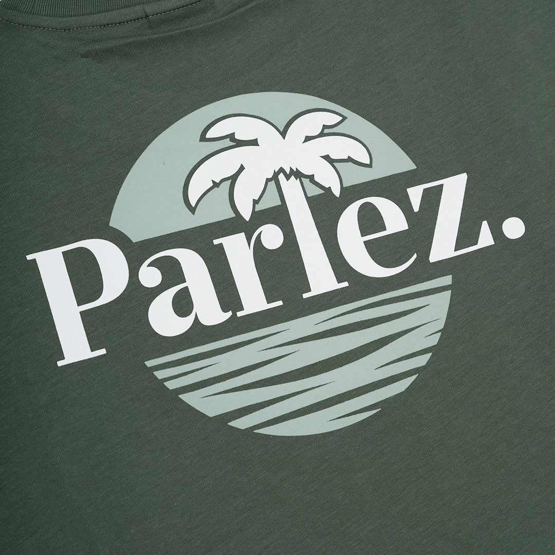 The Mens Boca T-Shirt Kelp Green from Parlez clothing