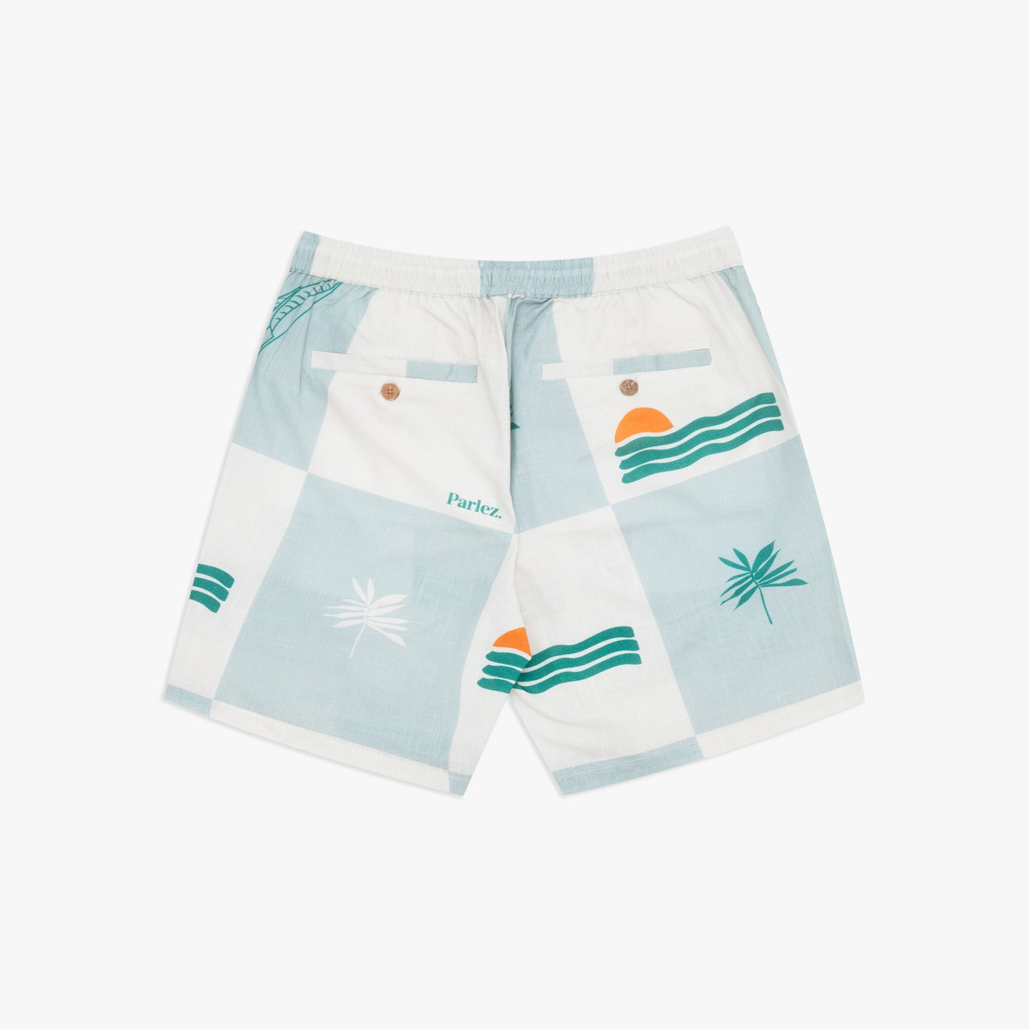 The Mens Cabo Shorts Sea Mist from Parlez clothing