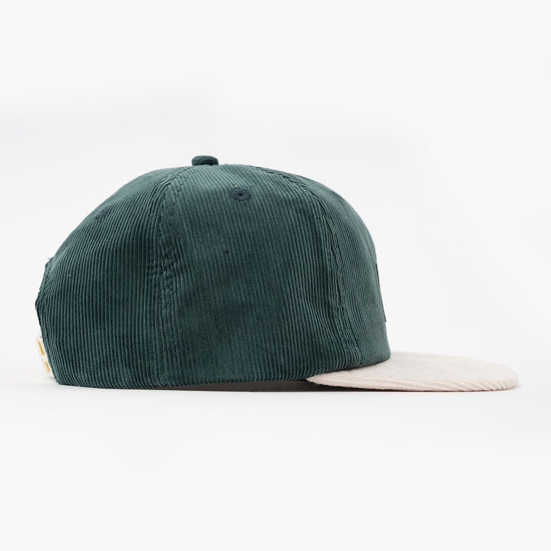 Chester 6 Panel Cap Deep Green