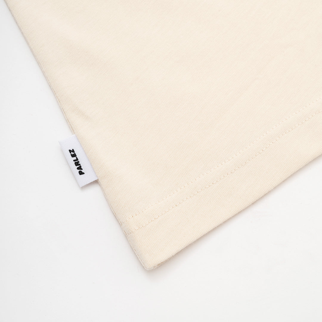 The Mens Cinco T-Shirt Ecru from Parlez clothing