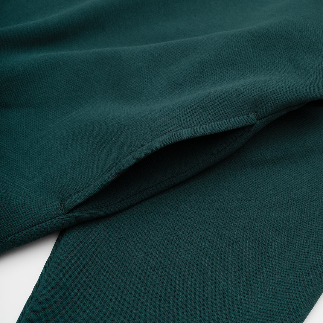 Coastal Oversized Hoodie Deep Green