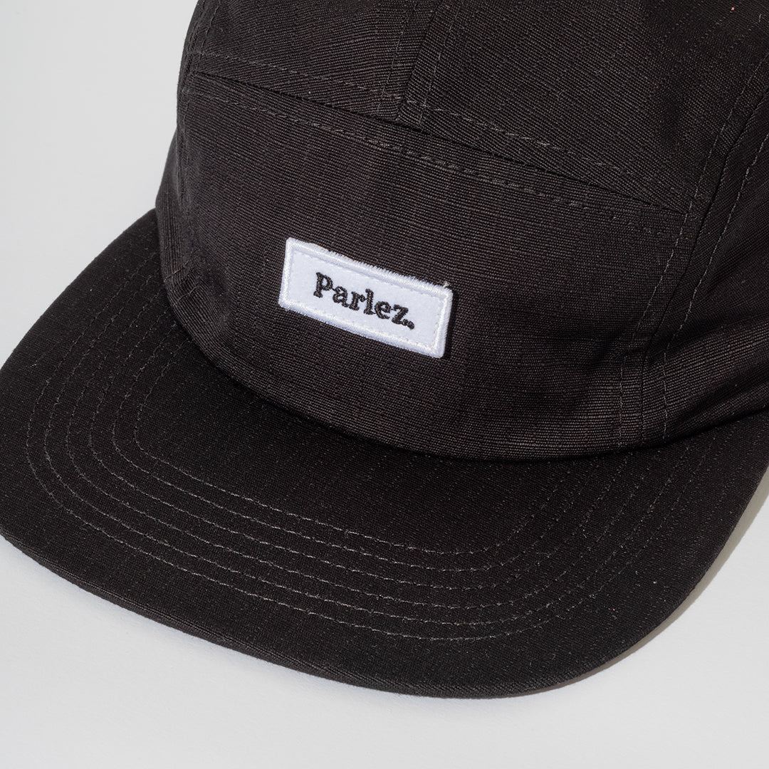 The Mens Cover 5 Panel Black from Parlez clothing