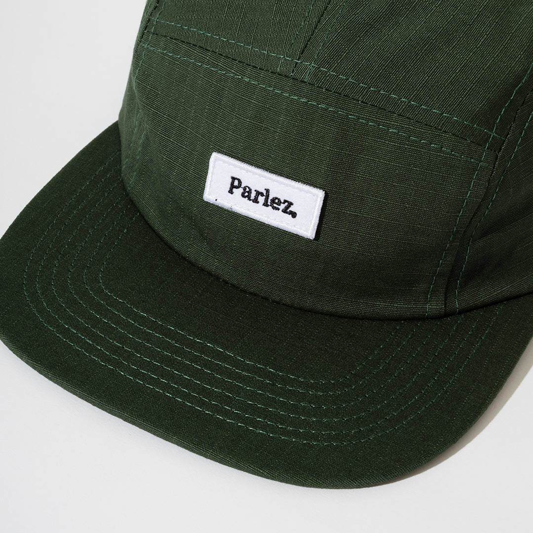 The Mens Cover 5 Panel Kelp Green from Parlez clothing