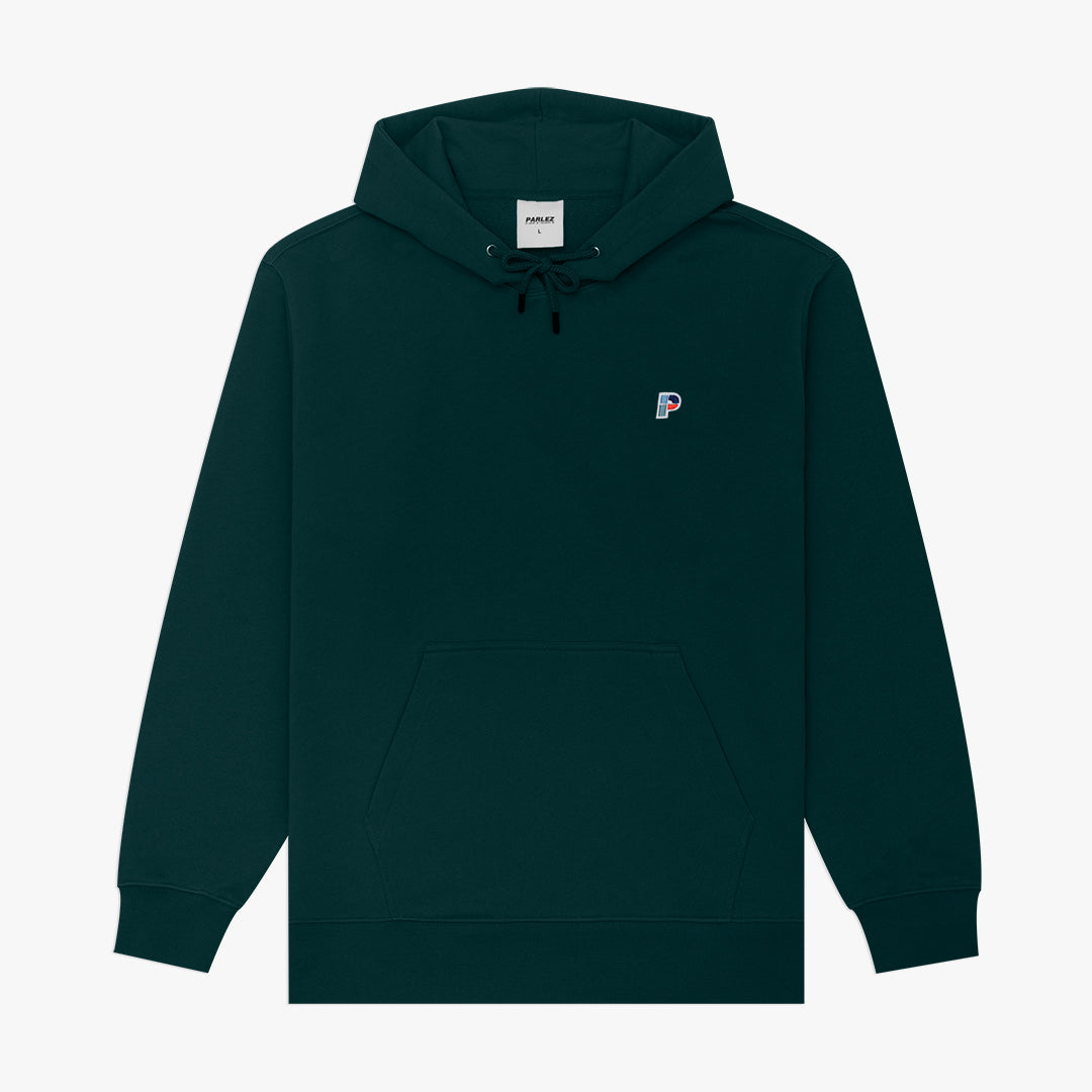 Buy The Parlez Avery Hoodie Deep Green Parlez Streetwear parlez uk