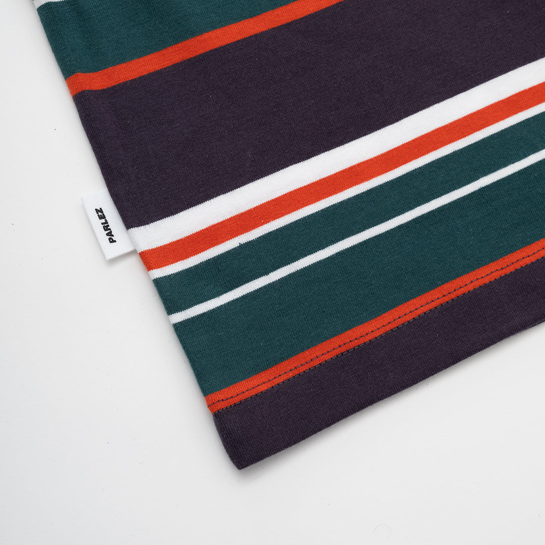 The Mens Elche Stripe T-Shirt Navy from Parlez clothing