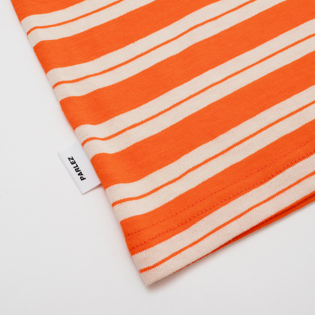 The Mens Hamoc Stripe T-Shirt Orange from Parlez clothing
