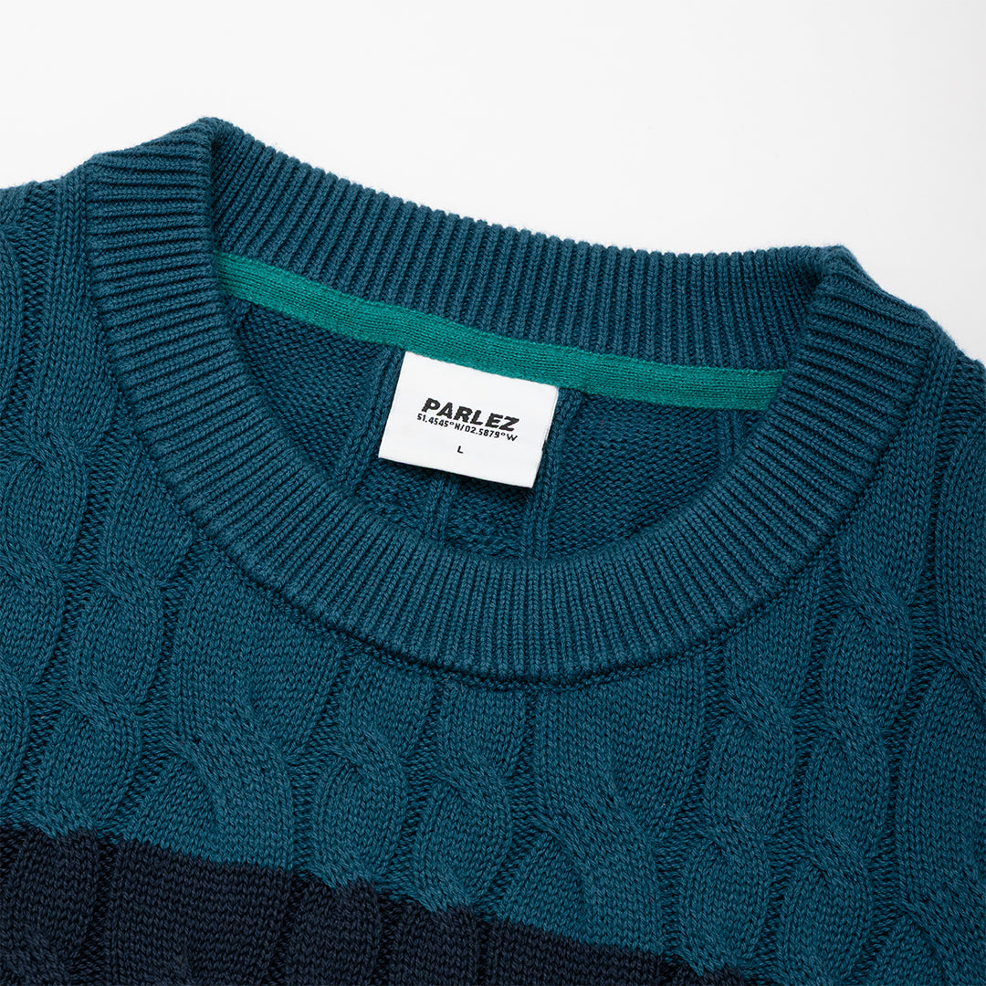 Horizon Crew Knit Petrol