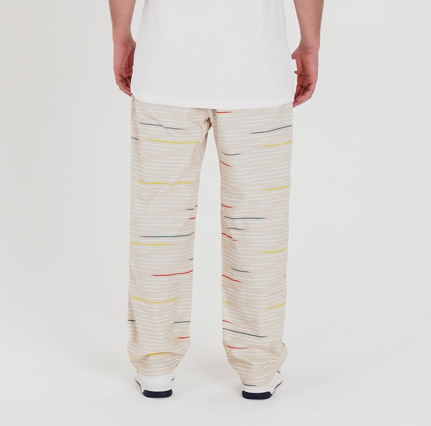 The Mens Surf Pant Printed Katouche Ecru from Parlez clothing
