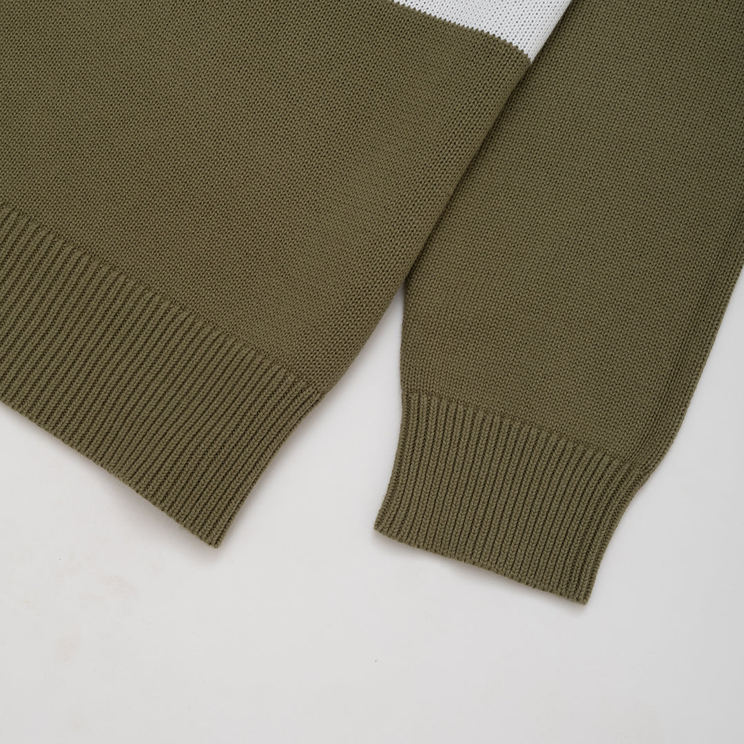 The Mens Rubio Knit Olive Green from Parlez clothing