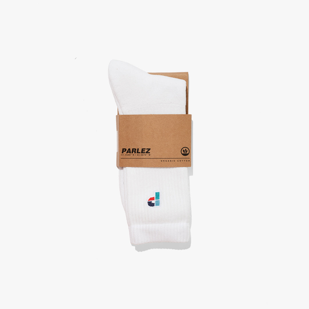 The Mens Lewis Socks White from Parlez clothing