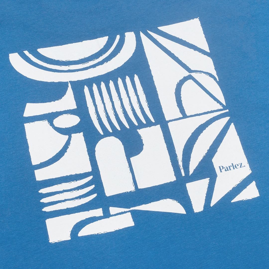 The Mens Link T-Shirt Ocean Blue from Parlez clothing