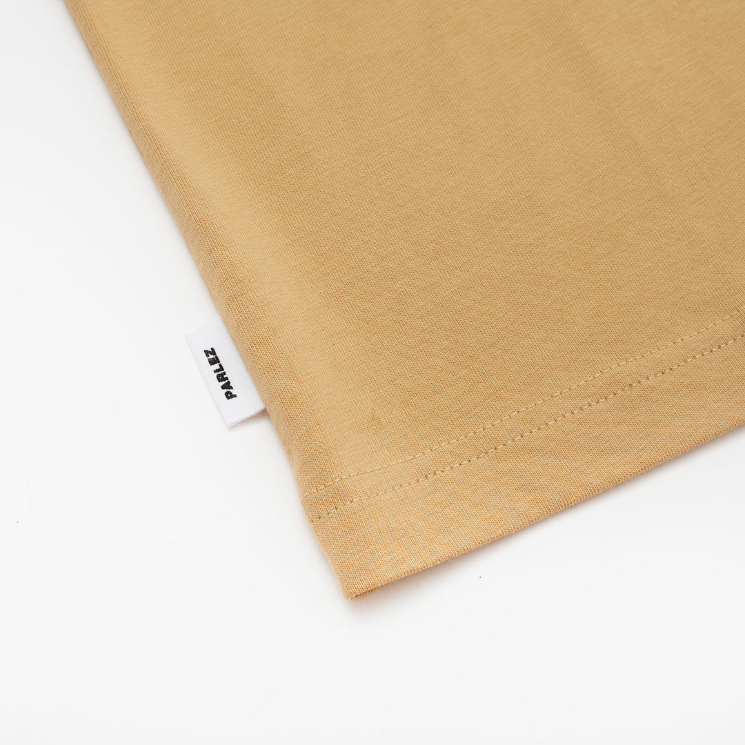 The Mens Link T-Shirt Tan Brown from Parlez clothing