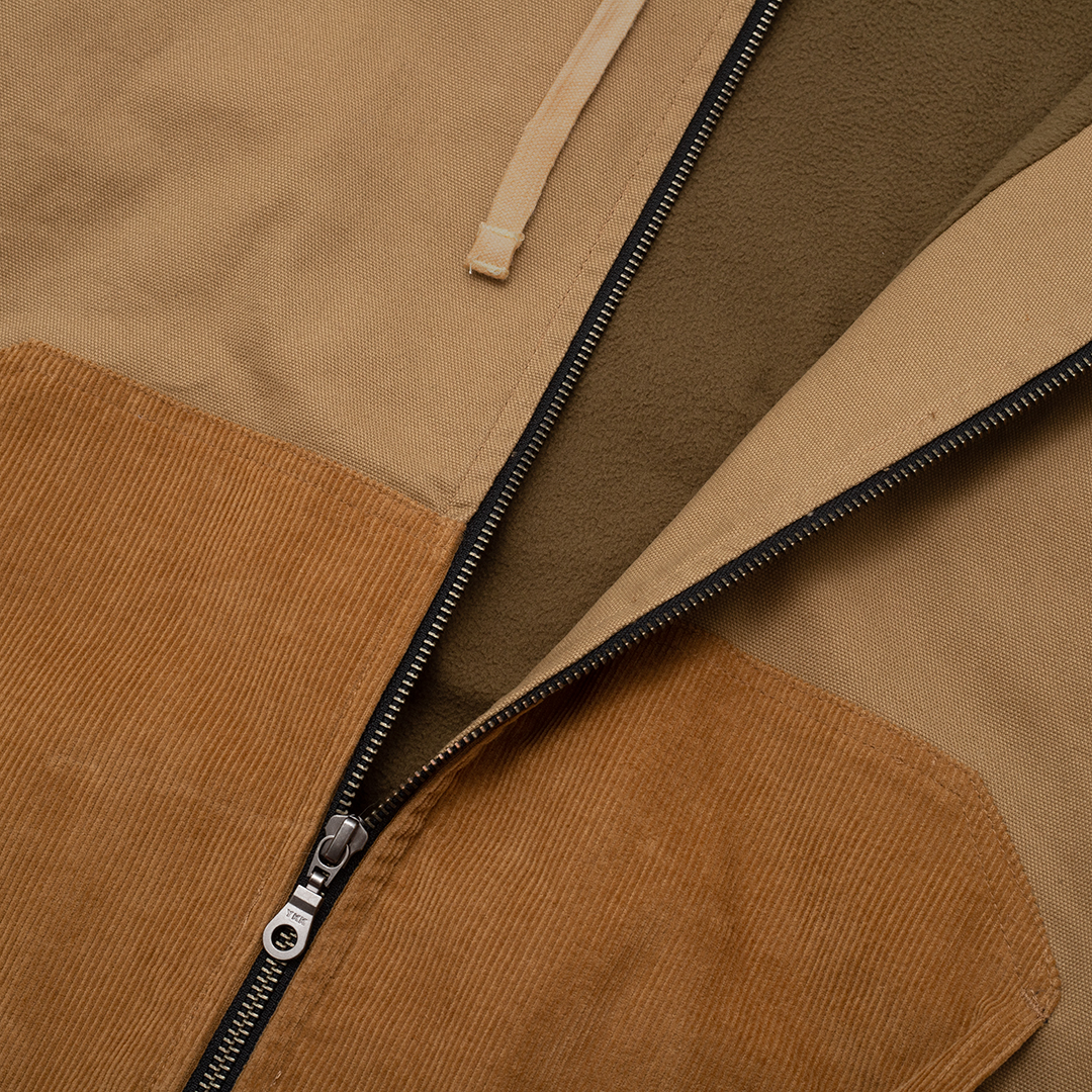 The Mens Fasten Hooded Jacket Sand from Parlez clothing