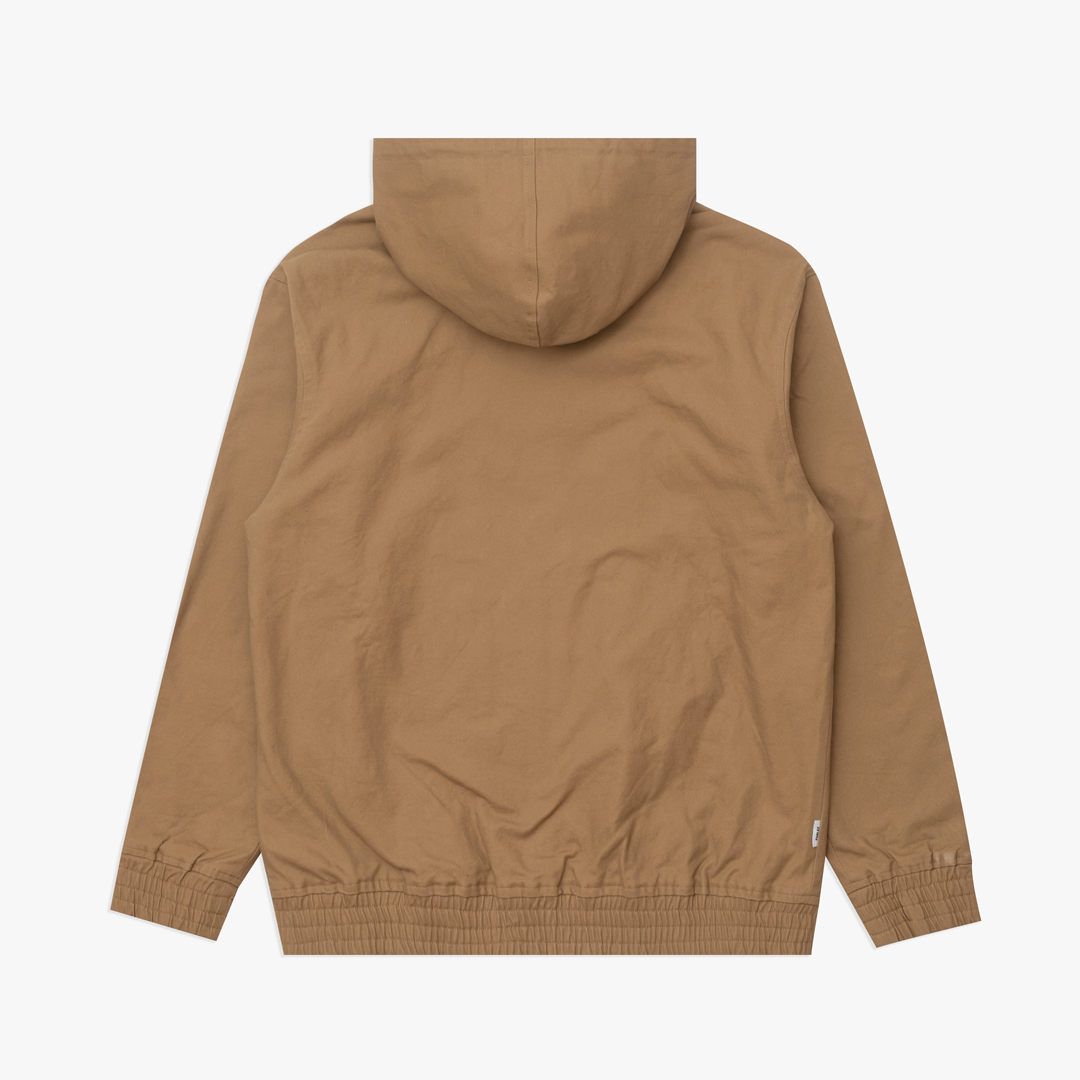 Fasten Hooded Jacket Sand