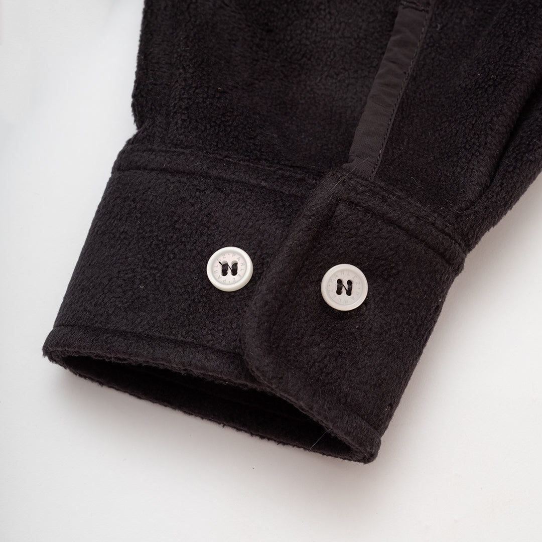 The Mens Motion Fleece Shirt Black from Parlez clothing