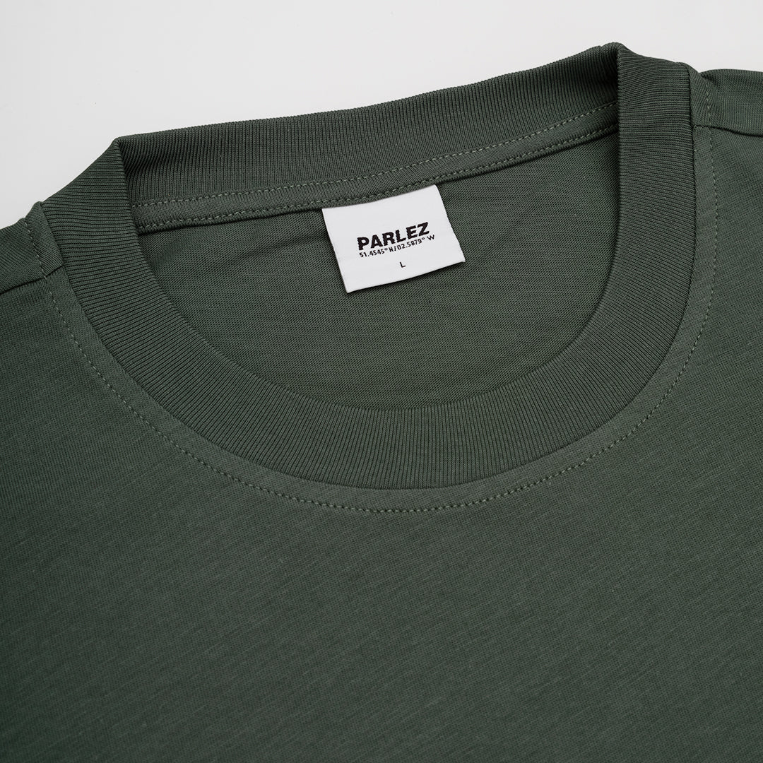 The Mens Nurture T-Shirt Kelp Green from Parlez clothing
