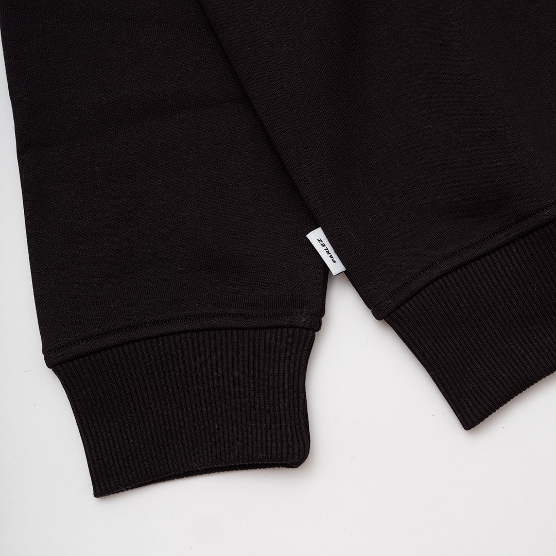 The Mens Ora 1/4 Zip Black from Parlez clothing