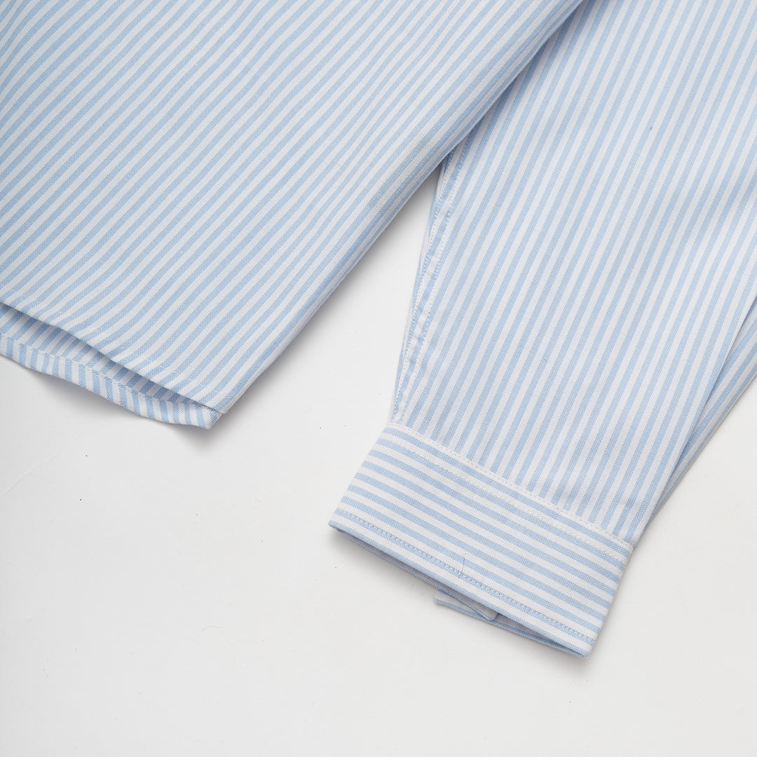 The Mens La Brea Shirt Blue Stripe from Parlez clothing