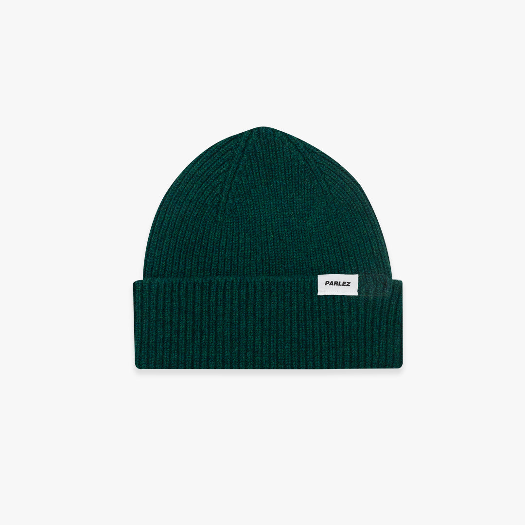 The Mens Cooke Beanie Deep Green from Parlez clothing