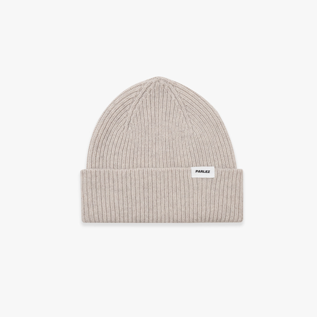 The Mens Cooke Beanie Ecru from Parlez clothing
