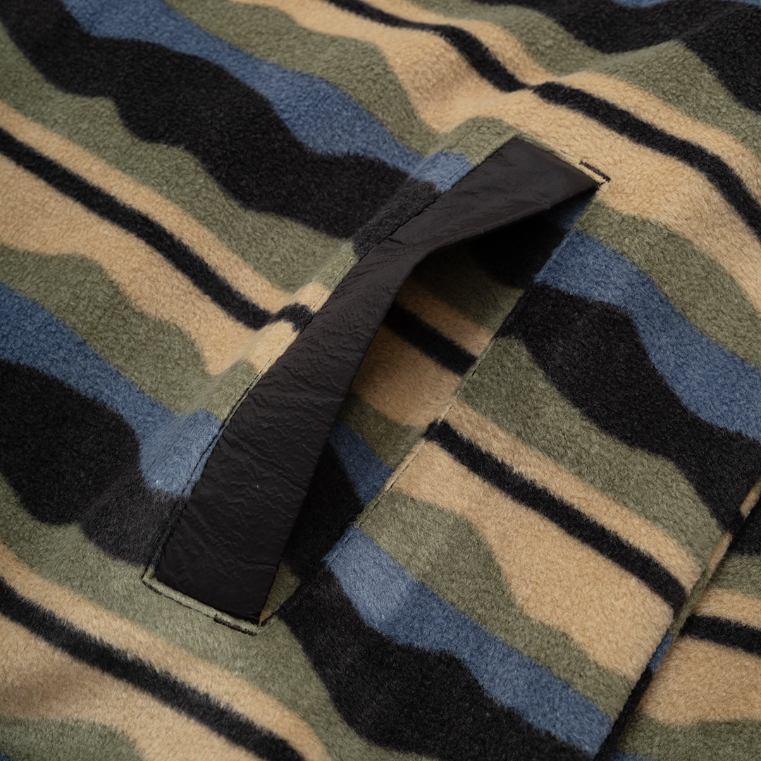 The Mens Pismo Fleece Black Multi from Parlez clothing