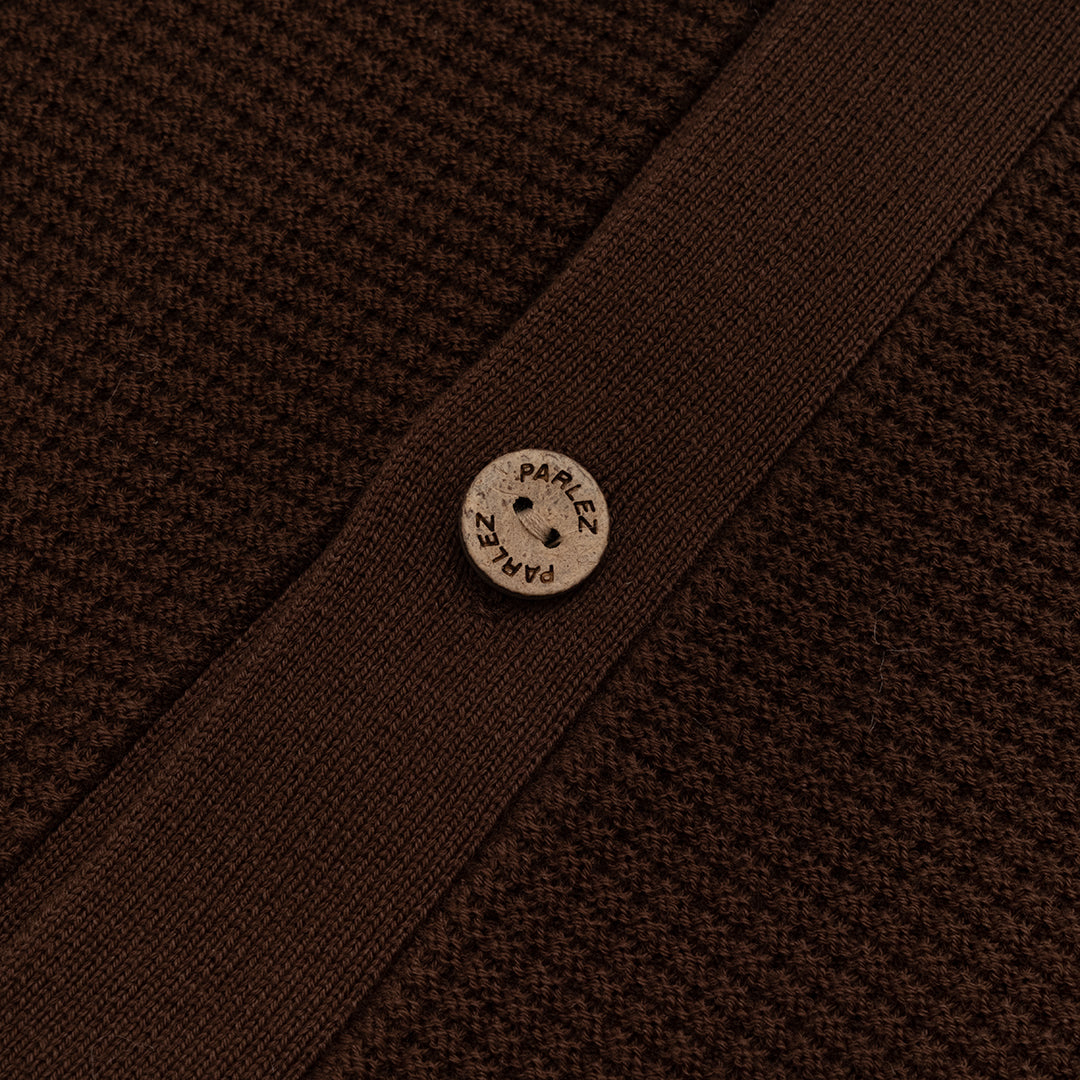 The Mens Arthur Knit Mocha Brown from Parlez clothing