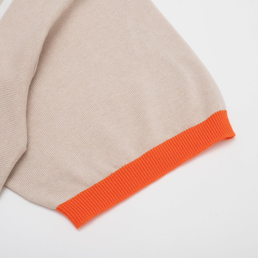 Hartwell Knit Polo Orange