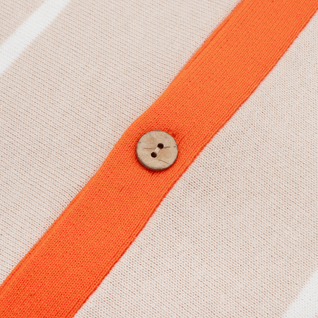 The Mens Hartwell Knit Polo Orange from Parlez clothing
