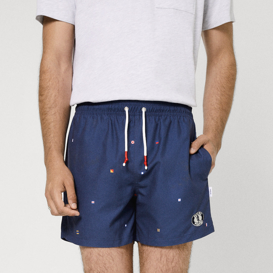 The Mens Nautical Swim Trunks Multi from Parlez clothing