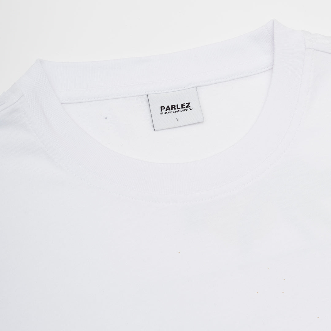 The Mens Rumbar Tee White from Parlez clothing