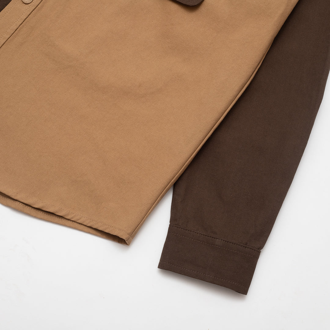 The Mens Salters Shirt Sand from Parlez clothing