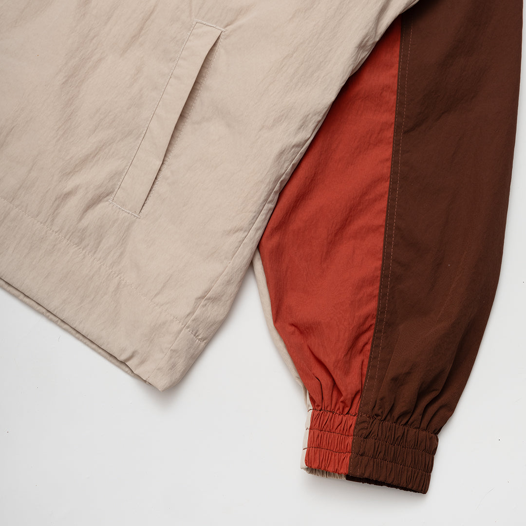 The Mens Free Run Track Jacket Coffee from Parlez clothing