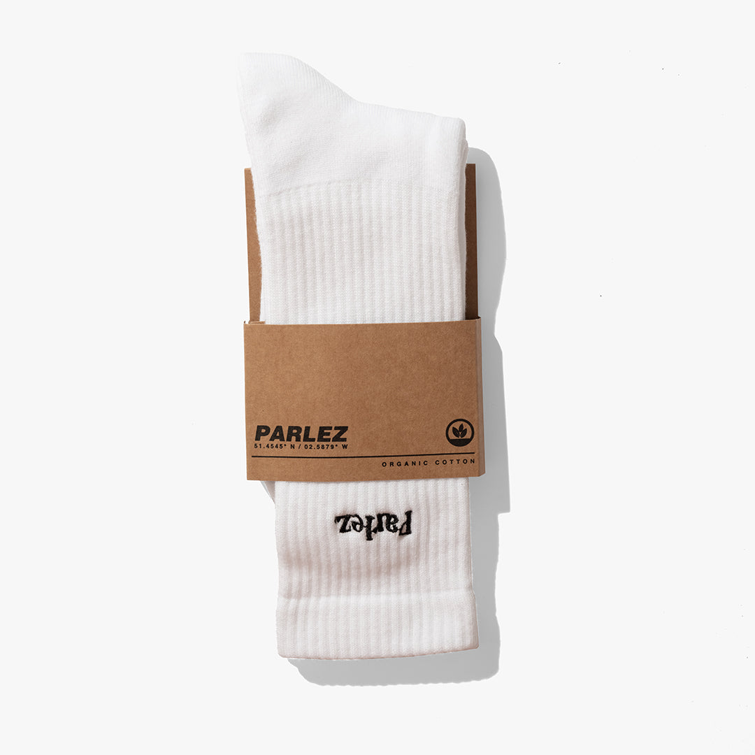 The Mens Prumo Socks White from Parlez clothing