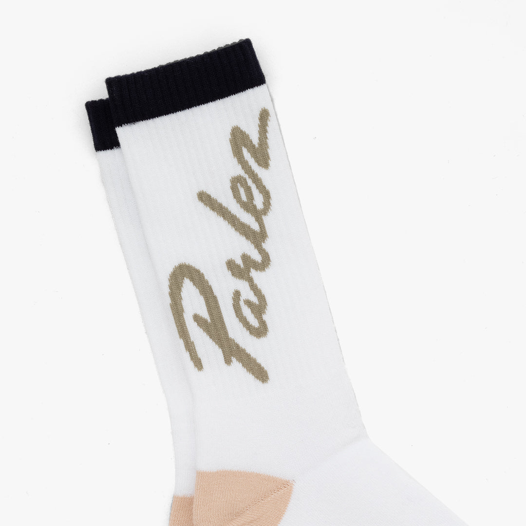 The Mens Orick Sock White from Parlez clothing