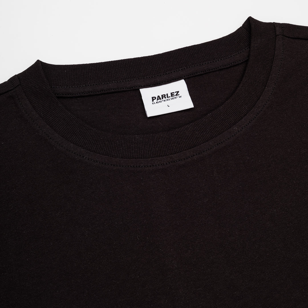 The Mens Staffa Oversized T-Shirt Black from Parlez clothing
