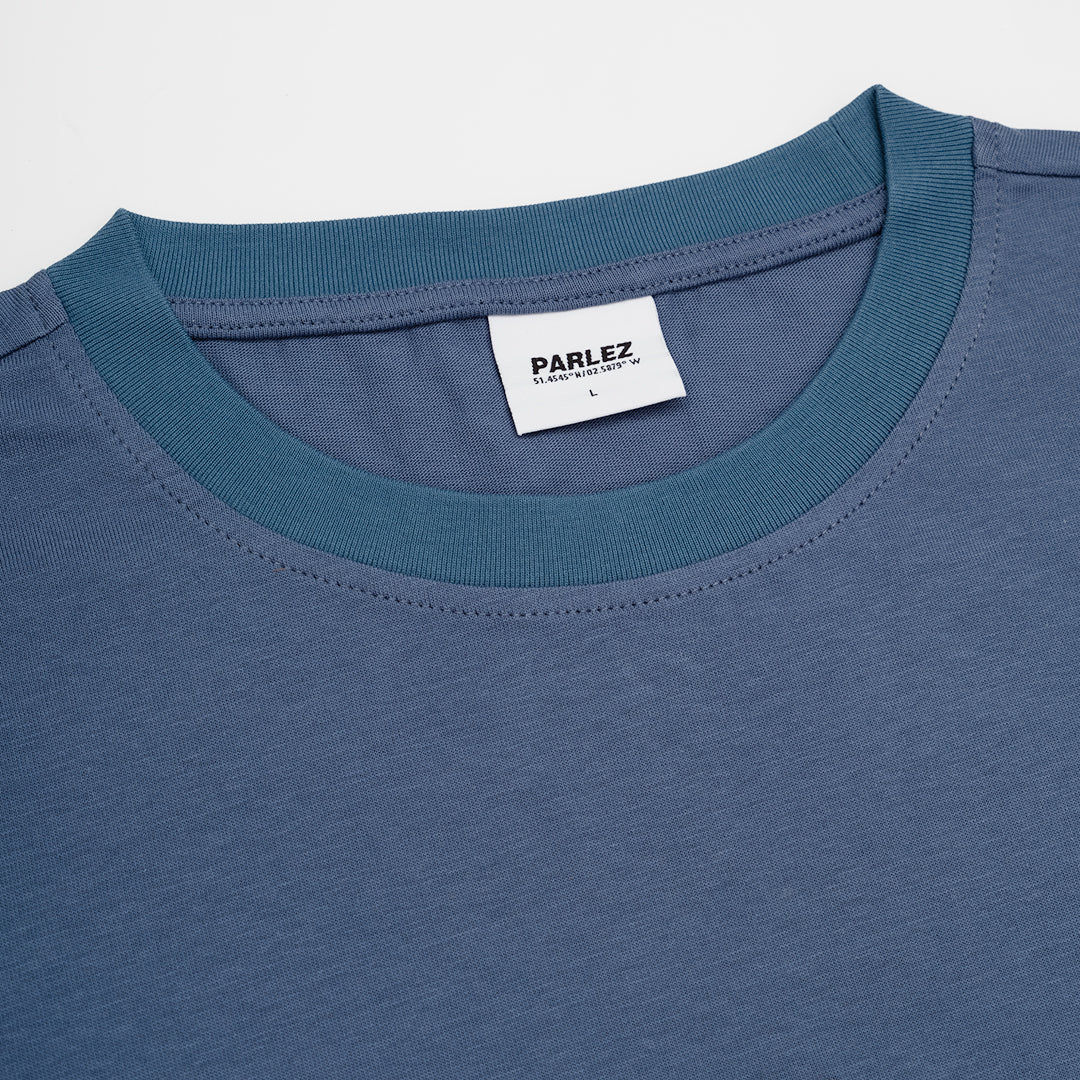 The Mens Staffa Oversized T-Shirt China Blue from Parlez clothing