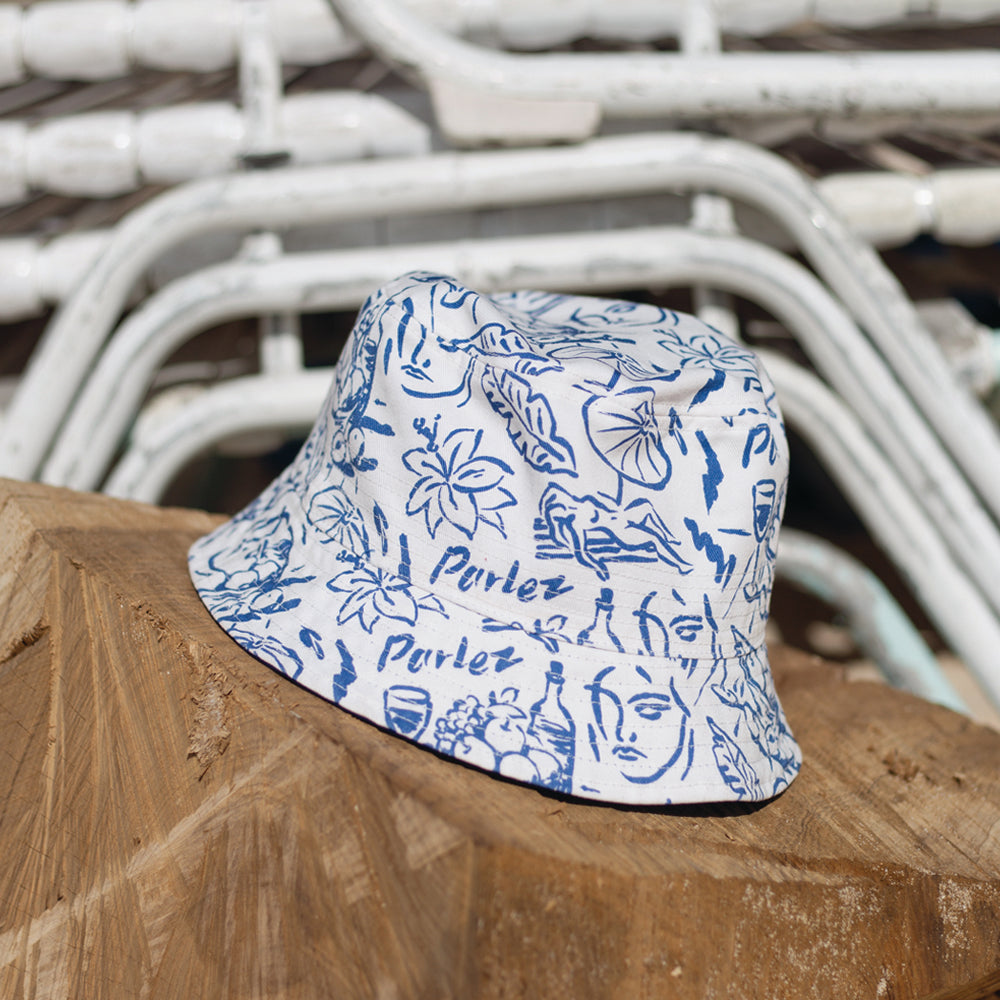 The Mens Headman Bucket Hat Midnight from Parlez clothing